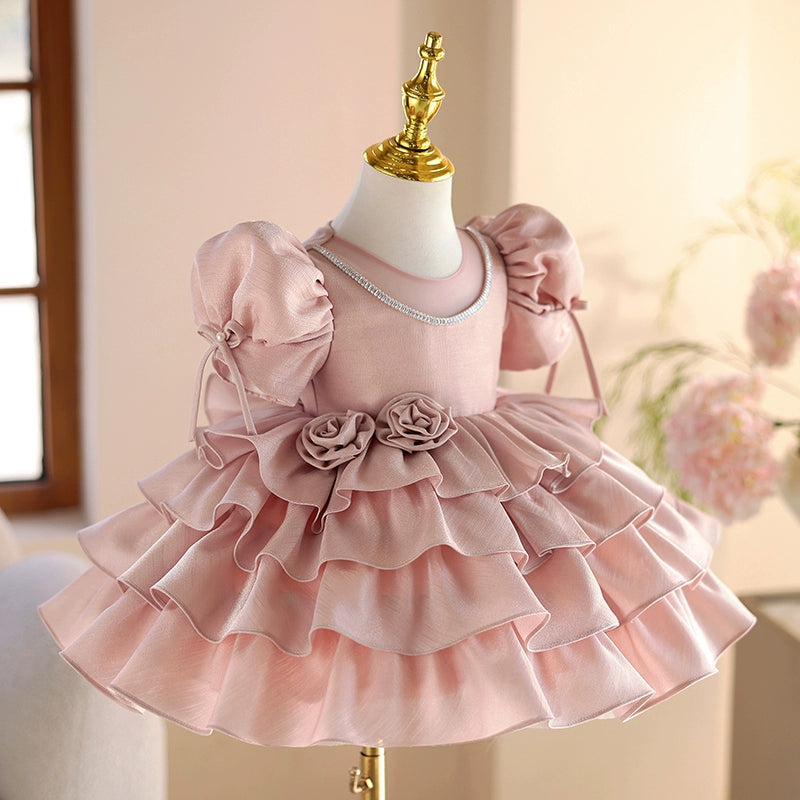 Adorable Pink Princess Birthday Dress for Girls - Perfect for Birthday Parties, Photo Shoots & Special Occasions