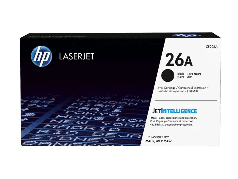 Original HP 26A Black Toner Cartridge for HP LaserJet Pro M402 M426 Printers - High Yield Printing for Office & Home Use