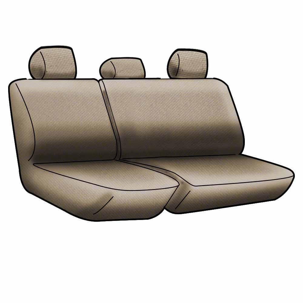 Custom Fit Coverking Rear 60/40 Bench Seat Cover for Toyota RAV4 - Neosupreme Fabric (Blue with Black Sides) | Waterproof & Durable Car Seat Protector | Perfect for Pets, Kids & Outdoor Adventures