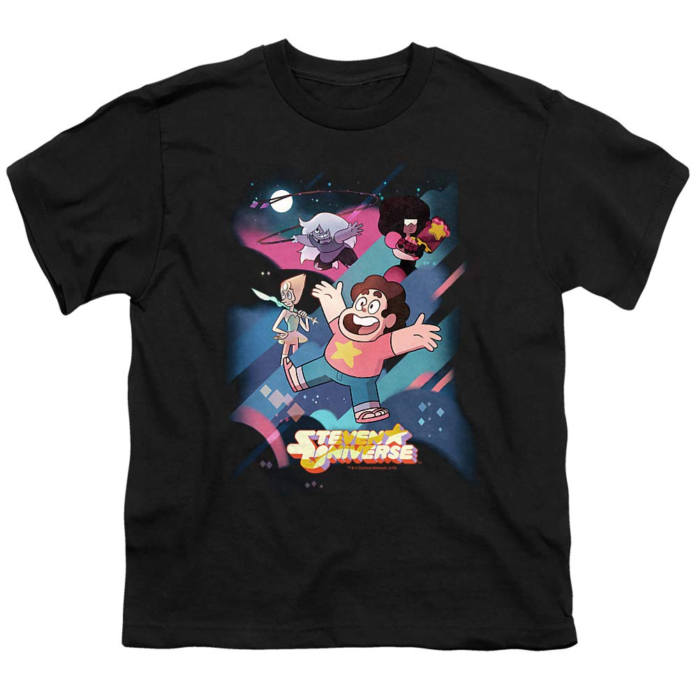 Steven Universe Group Shot Unisex Youth T-Shirt | Cartoon Character Graphic Tee for Kids & Teens | Perfect for Cosplay, Birthday Gifts & Casual Wear