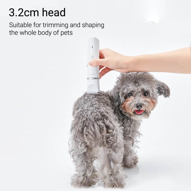 2 in 1 Double Head Electric Pet Clippers - Professional Dog Grooming Kit for Home Use | Safe & Quiet Dog Hair Trimmer for Small & Large Breeds | Perfect for Bathing, Shedding & Coat Maintenance