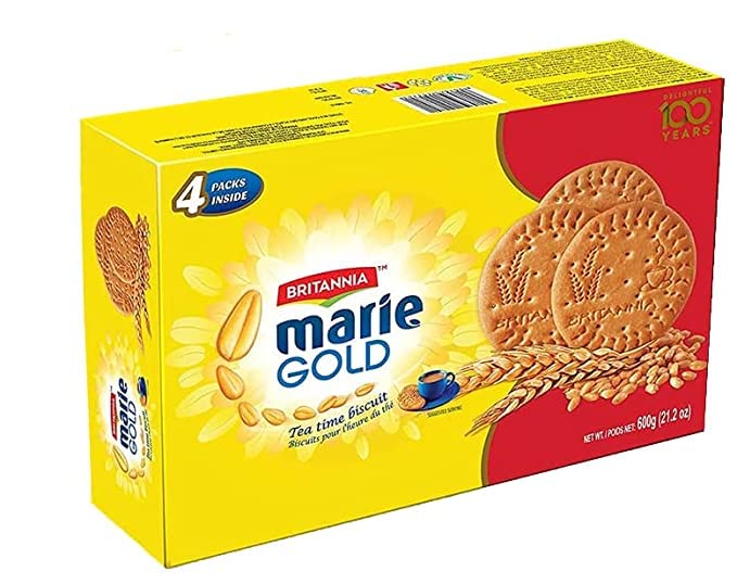 BRITANNIA Marie Gold, Bourbon Original & Nice Time Variety Pack - Delicious Biscuits for Breakfast, Tea Time & Snacking - Perfect for Office, School & Family Gatherings (Pack of 3 Classic Flavors)