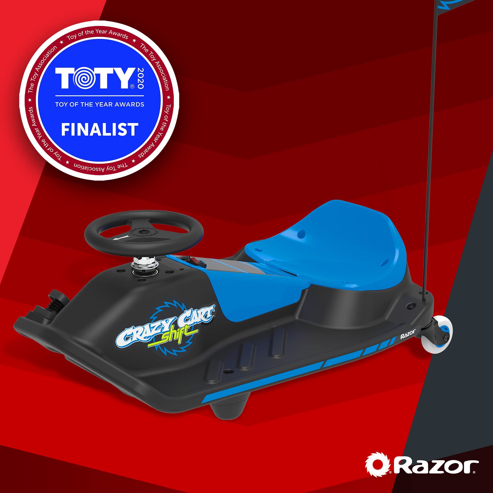 **Crazy Cart Shift Electric Drifting Go Kart for Kids Ages 6-12 | 12V Battery-Powered Ride-On Toy with High/Low Speed Switch & Drift System | Indoor & Outdoor Fun for Riders Up to 120 lbs | Perfect for Backyard, Driveway & Playground Adventures**