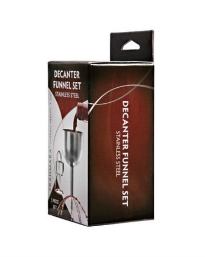 Premium Stainless Steel Wine Decanter with Polished Chrome Finish - Essential Barware for Wine Aeration & Serving - Perfect for Home Bars, Dinner Parties & Gifts