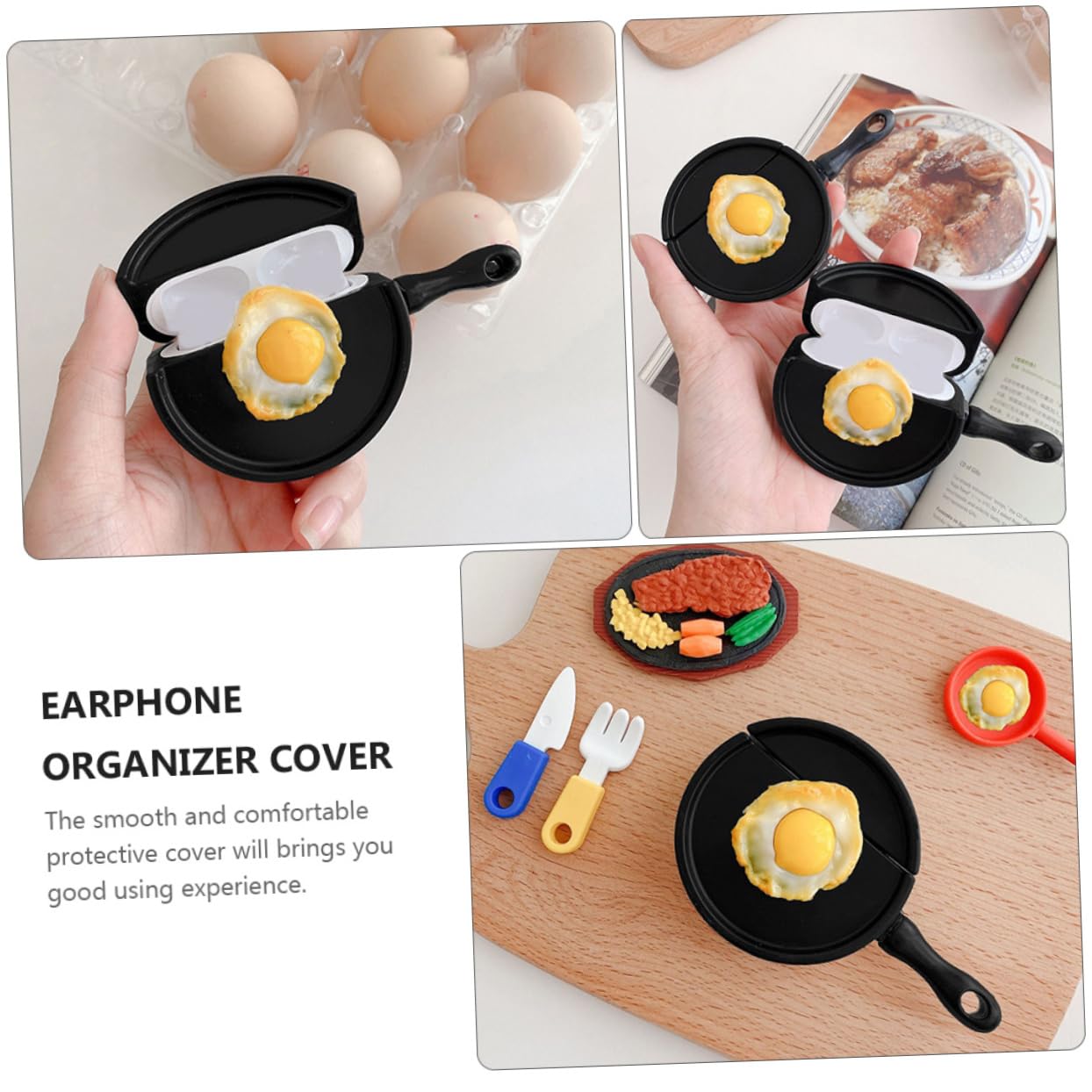 CIYODO Cartoon Silicone Earbuds Case - Protective Cover for Wireless Earbuds, Durable & Stylish Storage Box with Easy Access - Perfect for Travel, Gym, and Daily Use