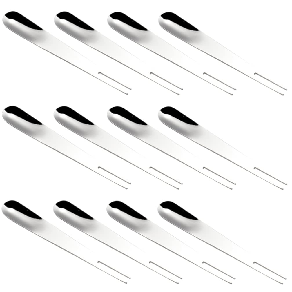 Hemoton 24-Piece Stainless Steel Fruit Forks Set - Dual Purpose Appetizer & Dessert Forks for Cake, Salad, Fruit - Perfect for Home, Restaurant & Party Use