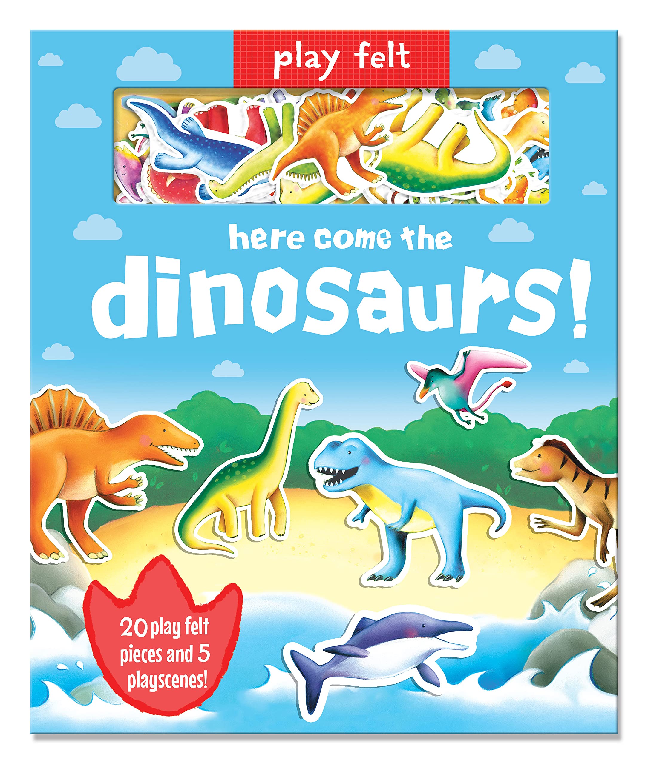 Soft Felt Play Books - Dinosaur Themed Interactive Learning Toy for Toddlers | Perfect for Early Childhood Education & Sensory Play at Home or Preschool