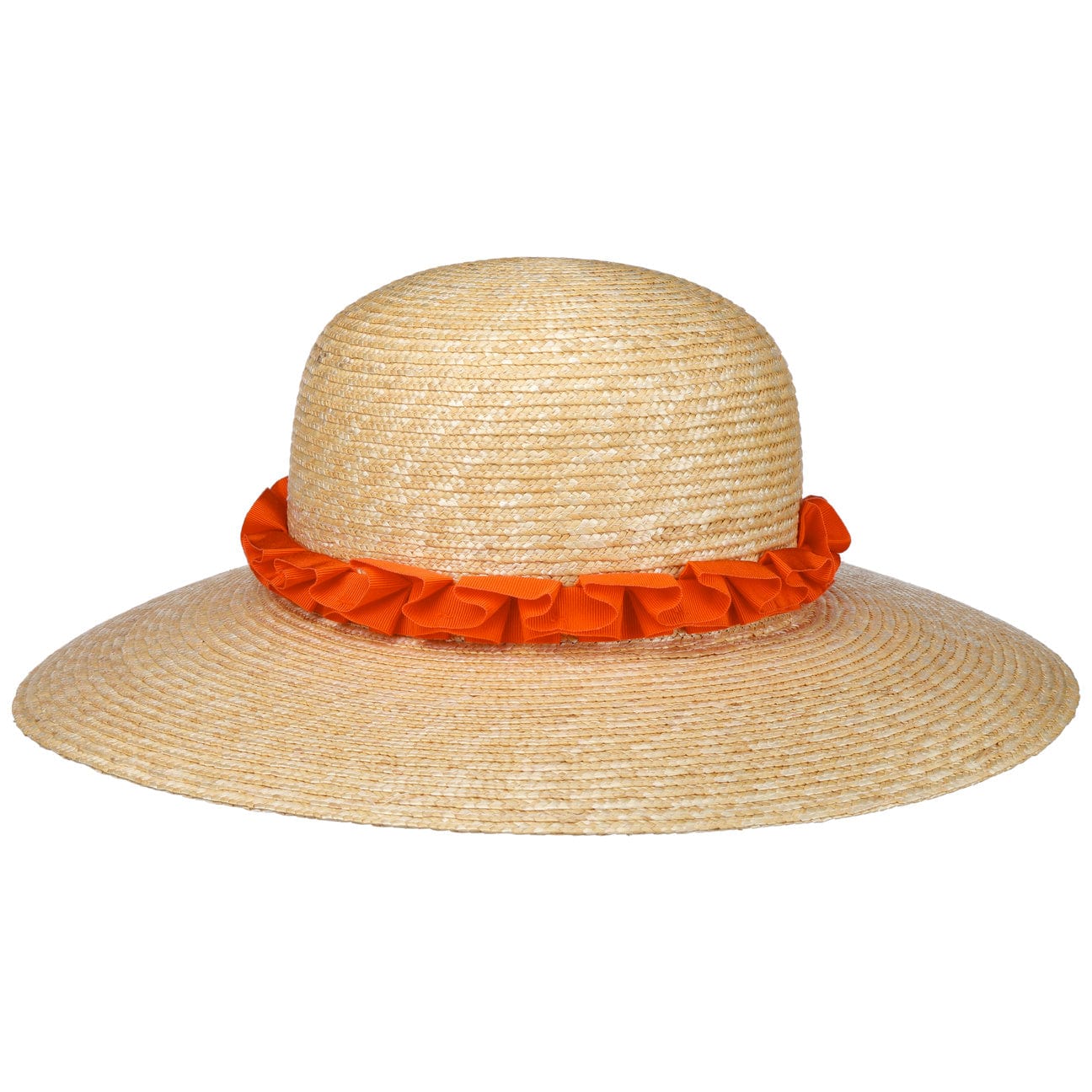 Borsalino Origami Band Straw Hat - Lightweight & Stylish Summer Hat for Women & Men - Perfect for Beach, Travel, and Outdoor Activities
