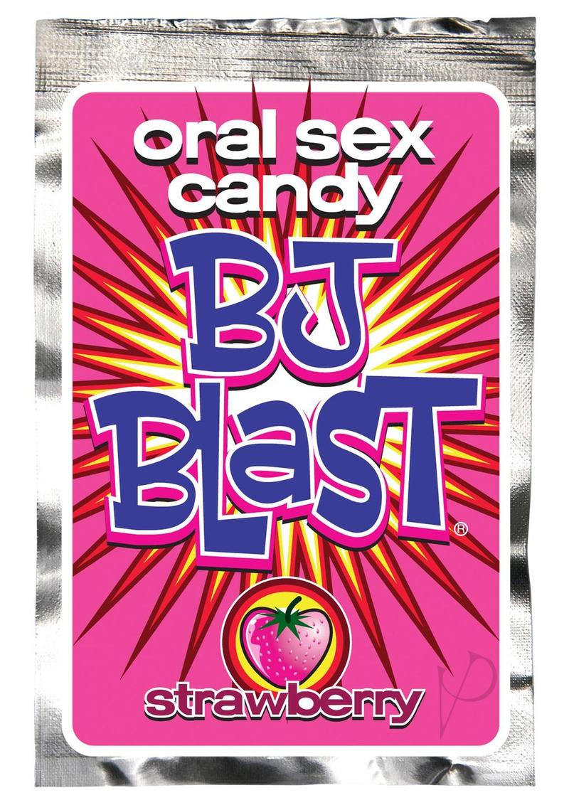 BJ Blast Oral Sex Candy Strawberry Flavor - Enhance Intimacy & Pleasure for Couples & Adults