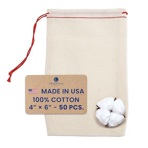 4x6 Inch (Pack of 50) - Red Drawstring