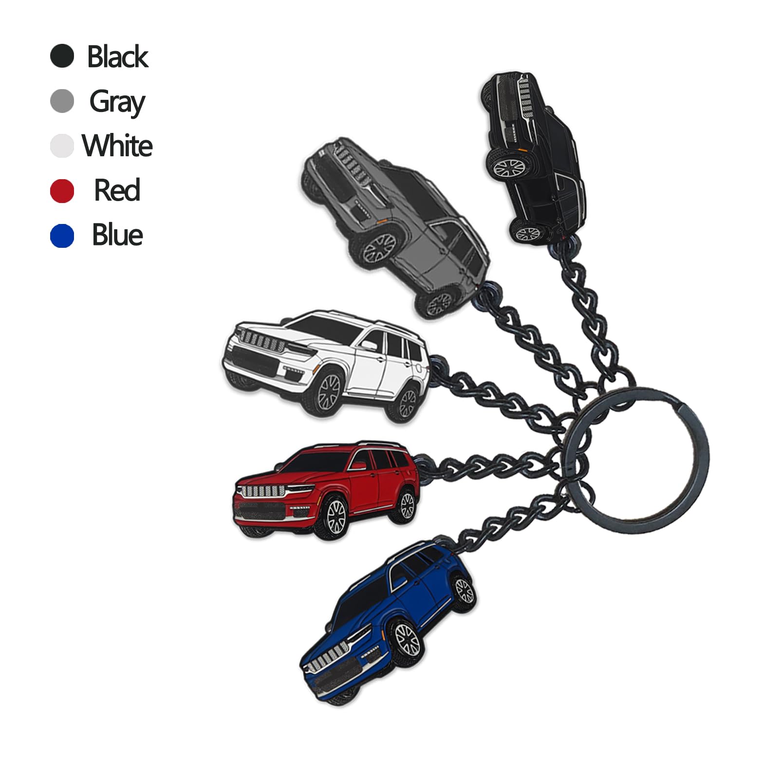 Jeep Grand Cherokee Keychain - Durable Metal Key Accessories for 2011-2022 Models | Perfect Gift for Jeep Lovers & Car Enthusiasts