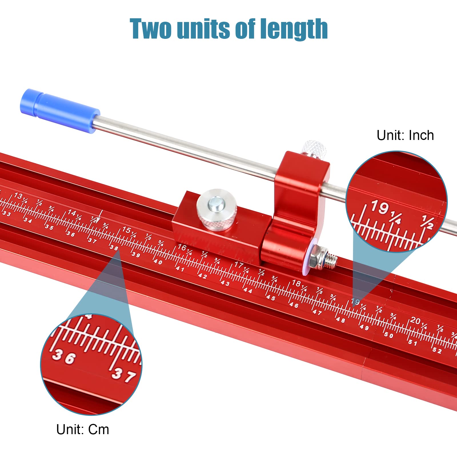 Parallel Rail Guide System (Updated Version) - Aluminum Alloy Woodworking Track Saw Guide Rail Joining Kit with Universal T-Track Accessories | Perfect for Circular Saw Precision Cutting, DIY Projects & Professional Woodworking