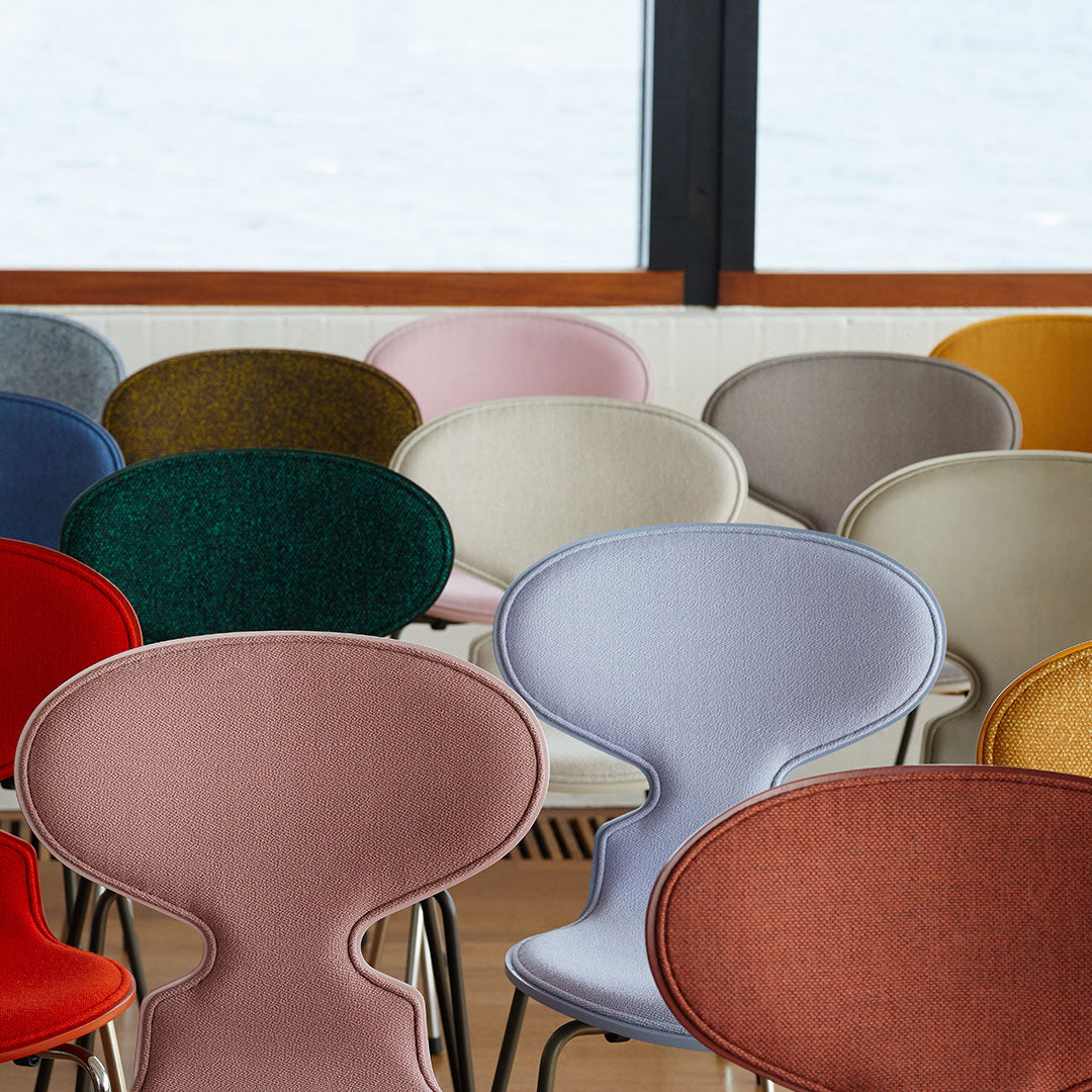 Ant Chair 3100 - Modern Lacquered Wooden Dining Chair with Front Upholstery - Perfect for Kitchen, Dining Room & Office Workspace