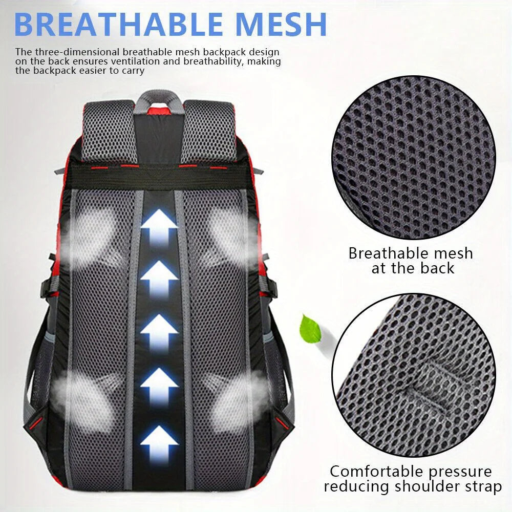 **Large Capacity Waterproof Hiking Backpack for Men - Lightweight Outdoor Travel Backpack for Camping, Trekking & Mountaineering | Durable Sports Daypack for Adventure & Daily Commute**