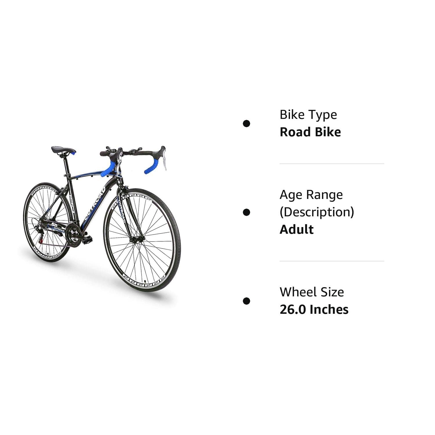 700C 14/21-Speed Road Bike with Dual Disc Brakes & Alloy Fork - Lightweight Aluminum Frame, Shock Absorption - Commuter & Racing Bicycle for Men & Women - Perfect for City Commuting, Fitness Training & Weekend Road Cycling