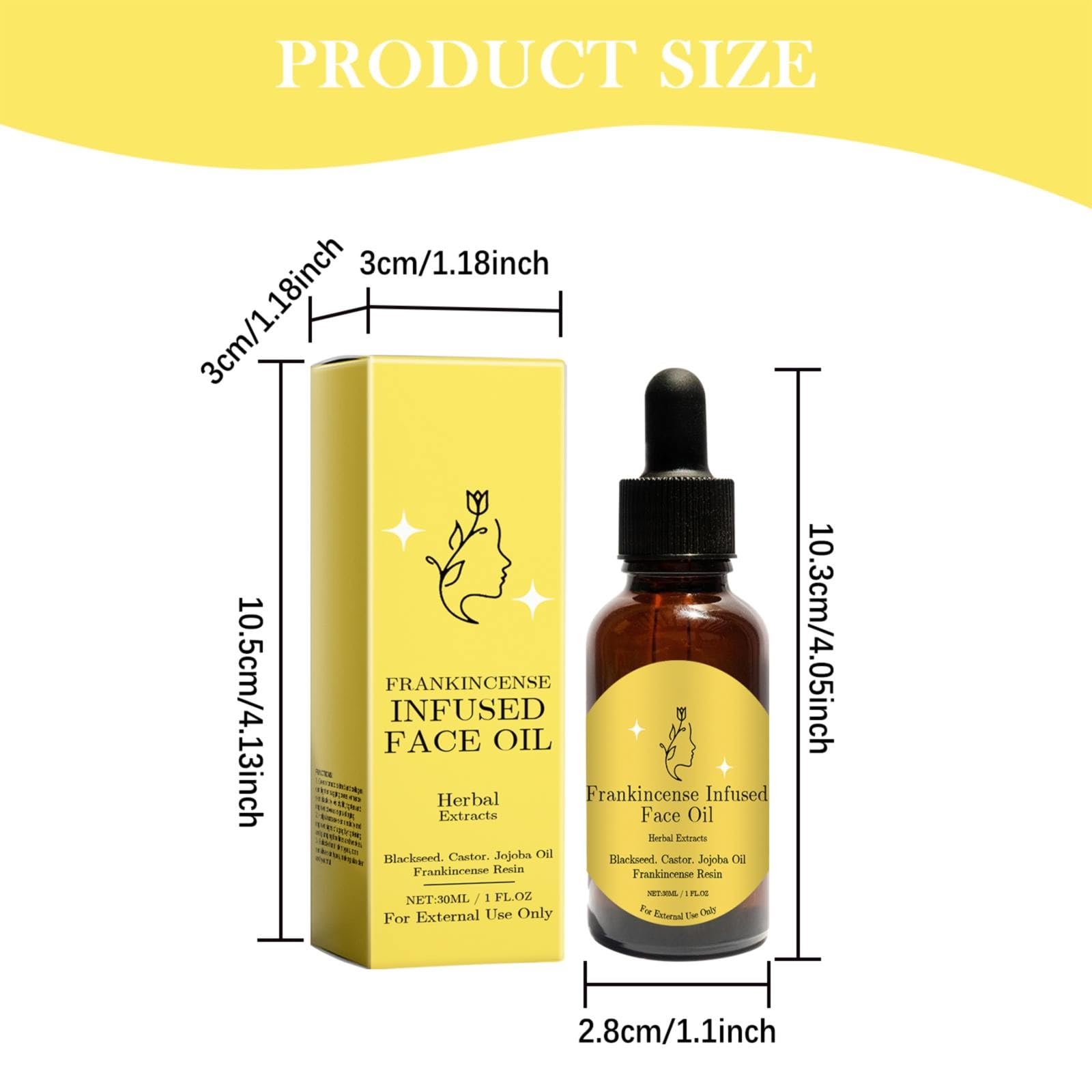 Organic Cold-Pressed Black Seed Jojoba Oil with Frankincense Resin - 30ml Natural Facial Moisturizer for Hydration, Anti-Aging & Inflammation Relief - Reduces Free Radical Damage for Smooth, Firm Skin - Perfect for Nighttime Skincare & Daily Anti-Aging Routine