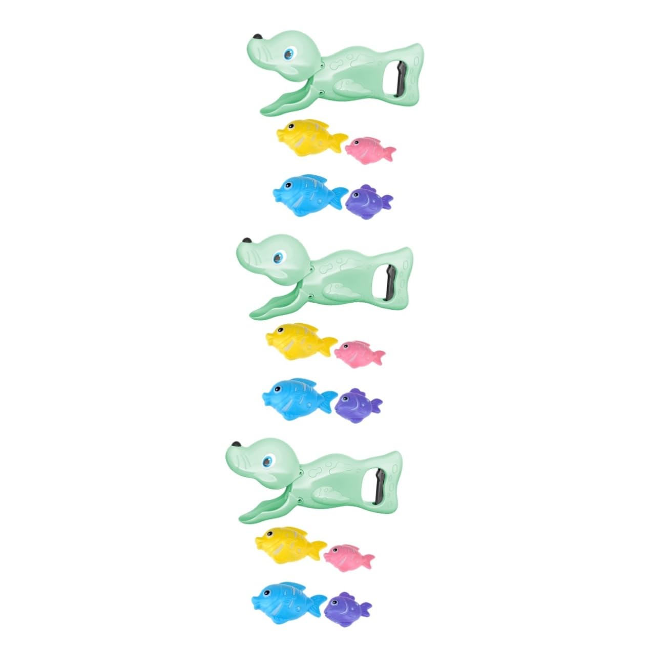VICASKY 3 Sets Bath Toys for Toddlers - Water Play Toys, Pool Toys, Animal Shaped Plastic Bath Time Fun (Green) - Perfect for Bathtub, Swimming Pool & Outdoor Water Activities