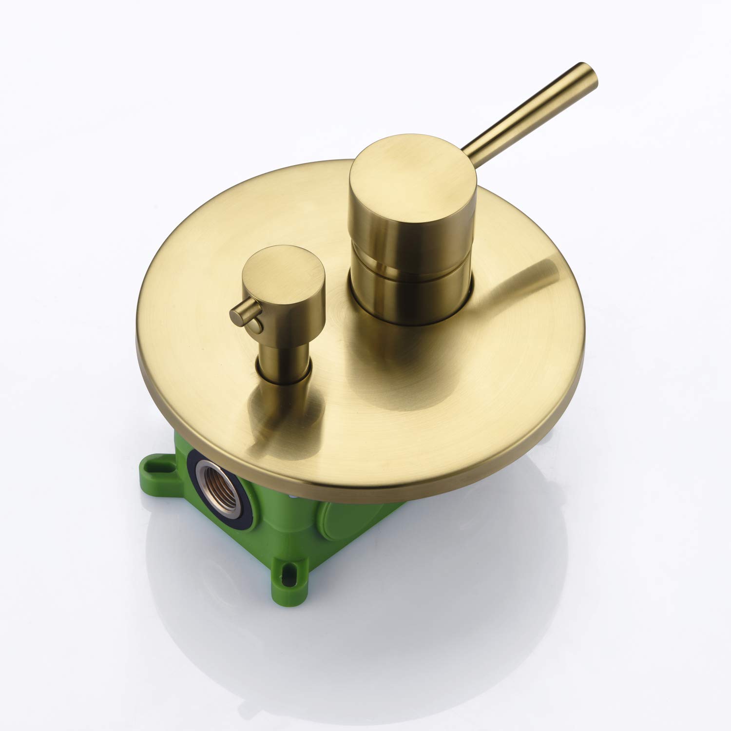 Premium Brushed Gold Rain Shower and Tub Faucet Set - 8