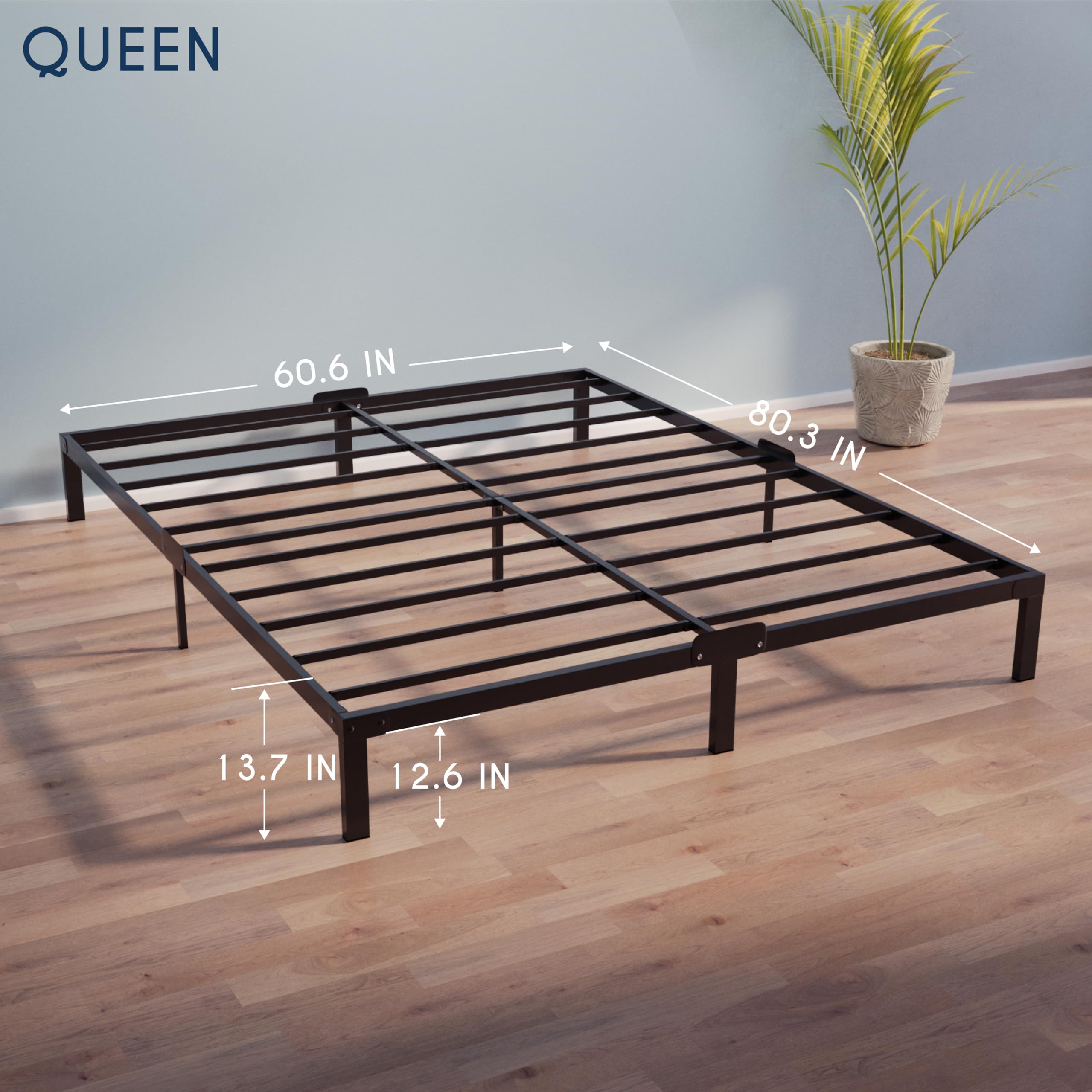 Dreamzie Queen Metal Bed Frame - 14