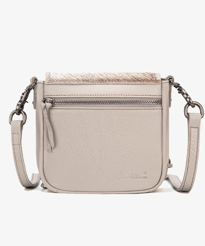 Montana West Genuine Leather Fringe Crossbody Bag with Hair-On Hide - Stylish Boho Purse for Women, Perfect for Music Festivals & Casual Outings