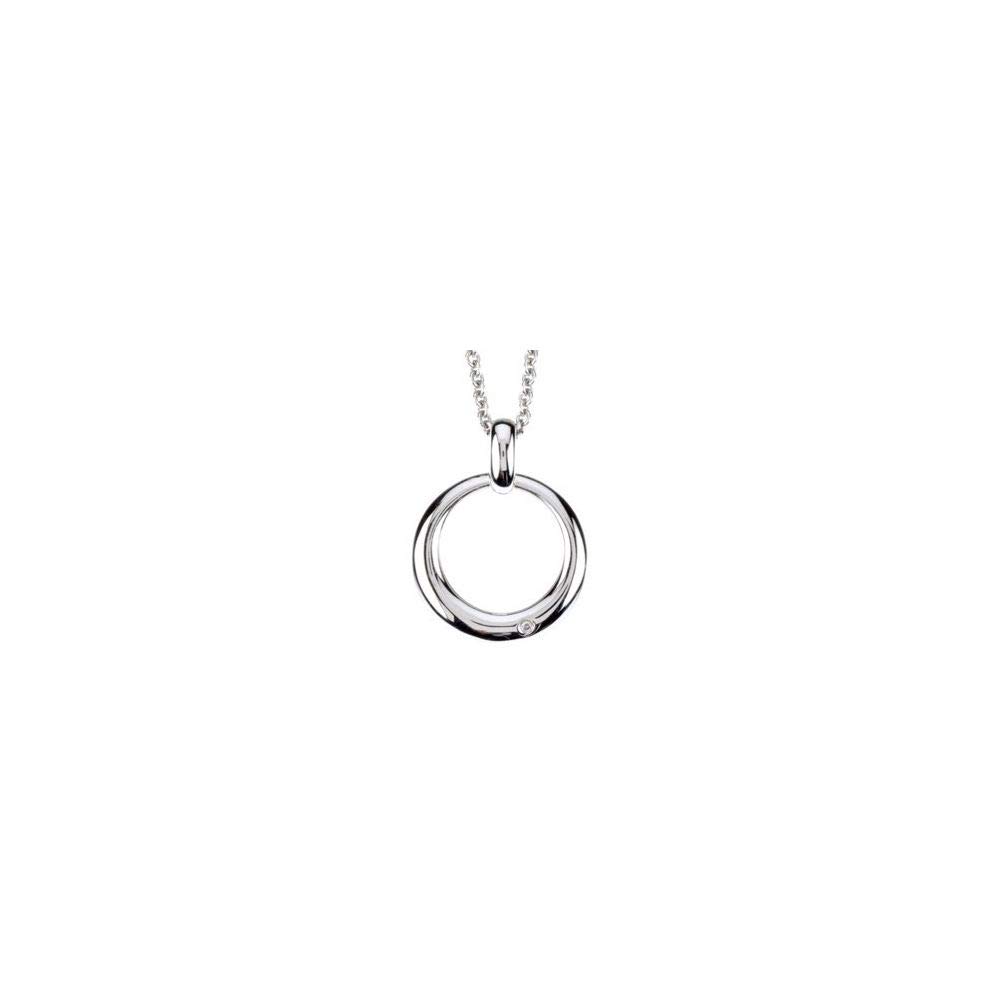 Elegant Diamond Circle Necklace for Women - 14K Gold Plated Dainty Pendant Jewelry - Perfect for Gifts, Anniversaries & Special Occasions