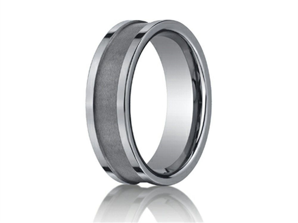 FJC Finejewelers 7mm Comfort Fit Tungsten Carbide Wedding Band for Men - Durable & Scratch-Resistant Ring for Everyday Wear, Anniversary & Special Occasions