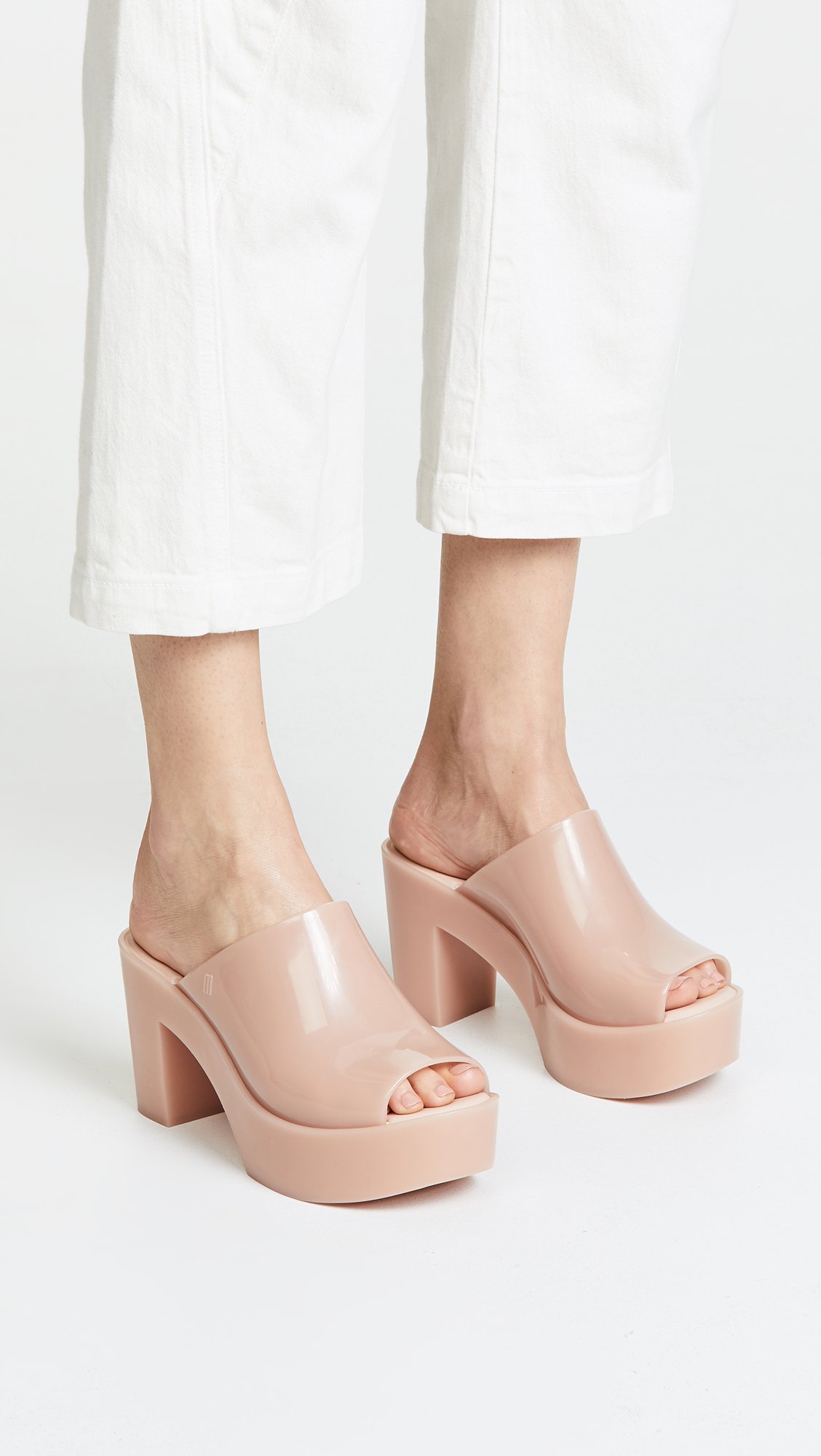 Melissa Women's Platform Mule Sandals - Pink Matte | Comfortable Summer Slide Sandals for Women | Perfect for Beach, Pool, and Casual Outings