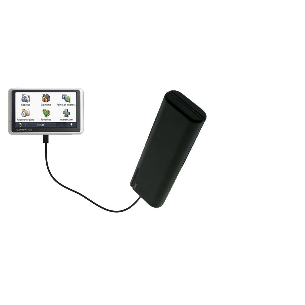 Gomadic Portable AA Battery Charger Extender for Garmin Nuvi 1350 GPS - Emergency Power Backup for Road Trips & Outdoor Adventures
