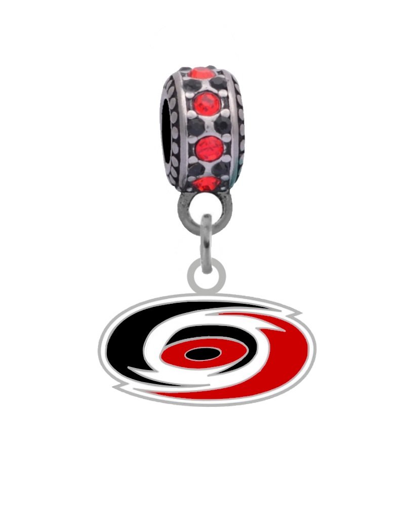 Carolina Hurricanes Charm for Pandora Style Bracelets - Perfect for Hockey Fans, Sports Jewelry Gifts & Game Day Accessories