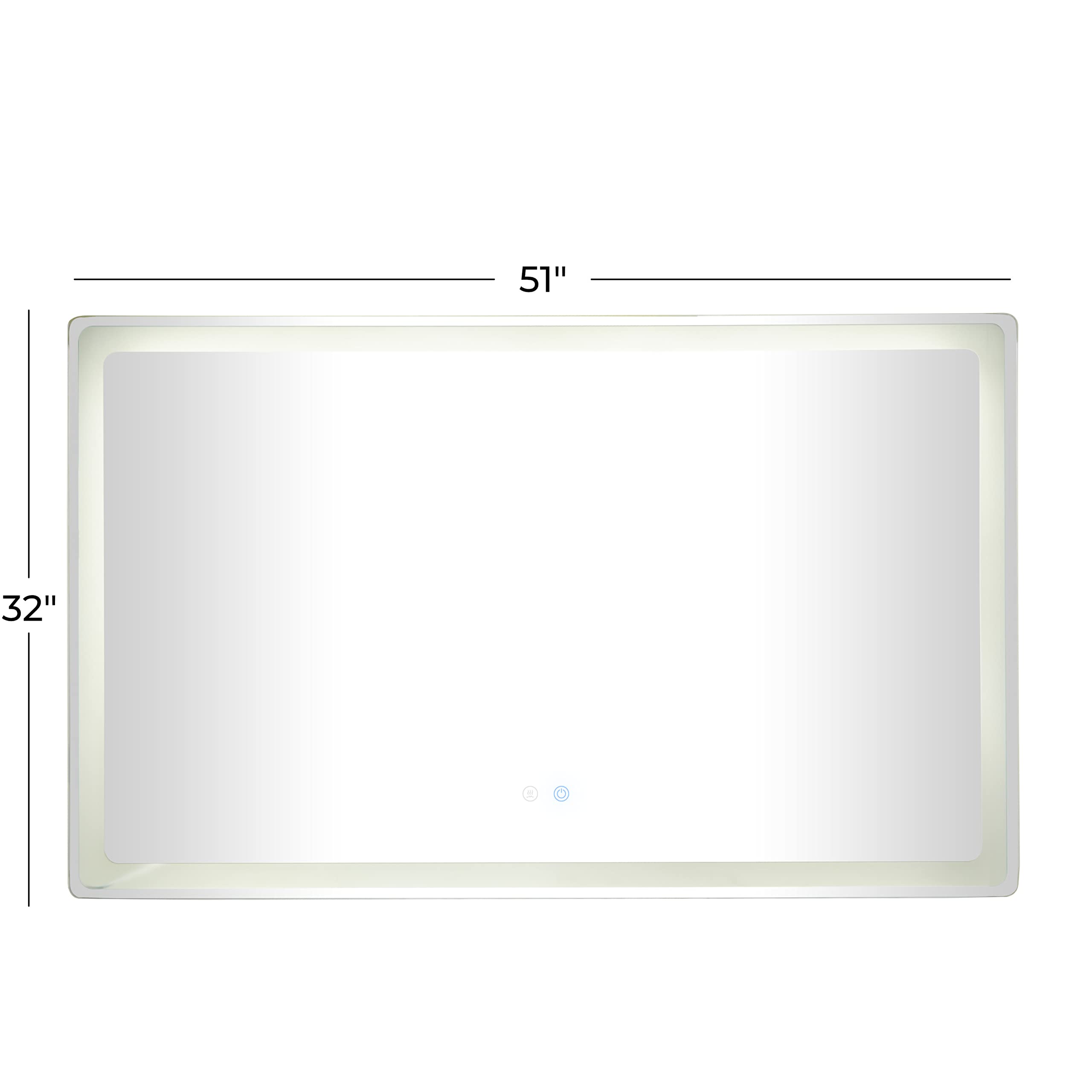 Deco 79 Fog-Free LED Bathroom Mirror 51