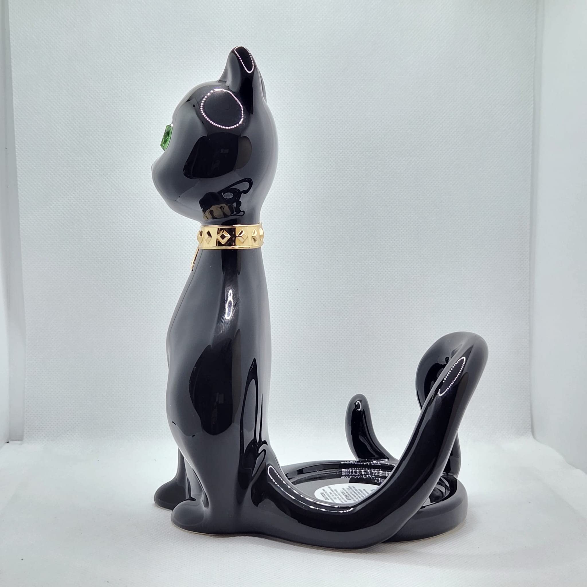 Black Cat Halloween Candle Holder for Bath & Body Works & White Barn 1-Wick Candles - Spooky Home Decor for Fall & Halloween Parties (Candle Not Included)