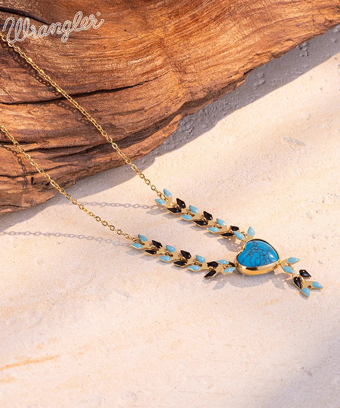 Wrangler Demeter’s Heart Onyx Necklace for Women - Elegant Greek Goddess Jewelry Gift for Birthday, Anniversary & Special Occasions