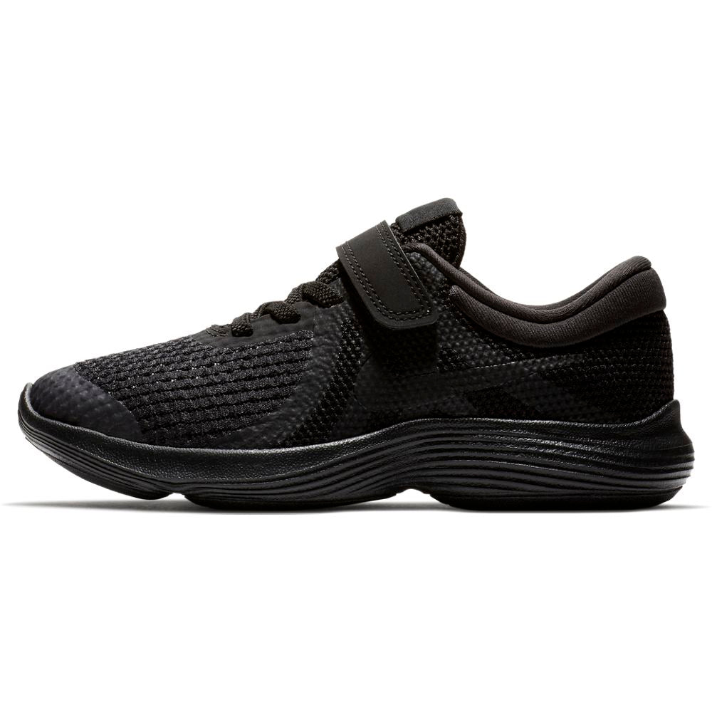 Nike Black/Black Revolution Kids' Sneakers - Lightweight & Comfortable for Running, School & Play | Boys & Girls Athletic Shoes