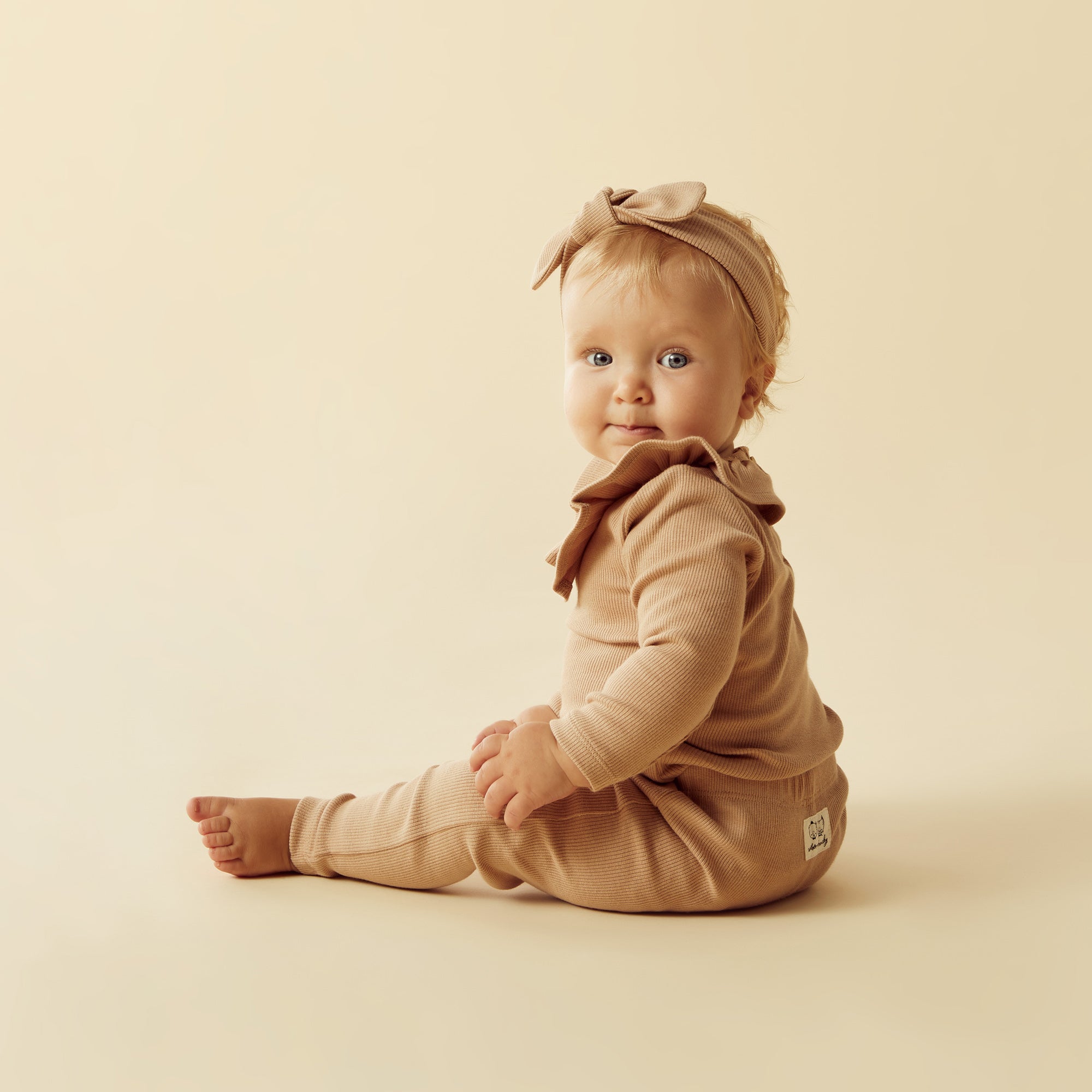 Stylish Fawn Organic Ruffle Top for Women | Eco-Friendly Fashion Blouse | Perfect for Casual Outings & Date Nights