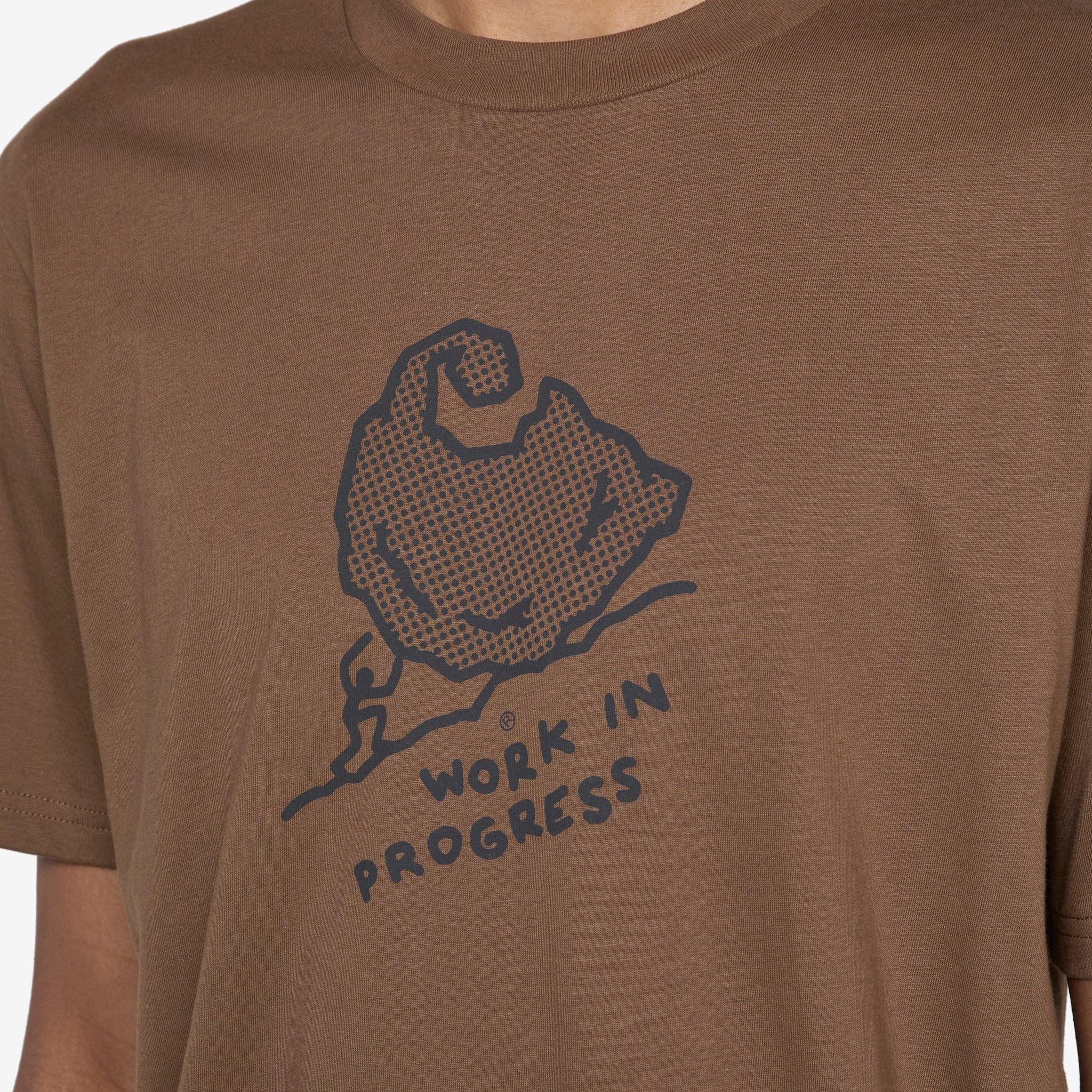 Move On Up T-Shirt in Chocolate & Black | Comfortable Cotton Tee for Casual Wear, Street Style & Everyday Outfits