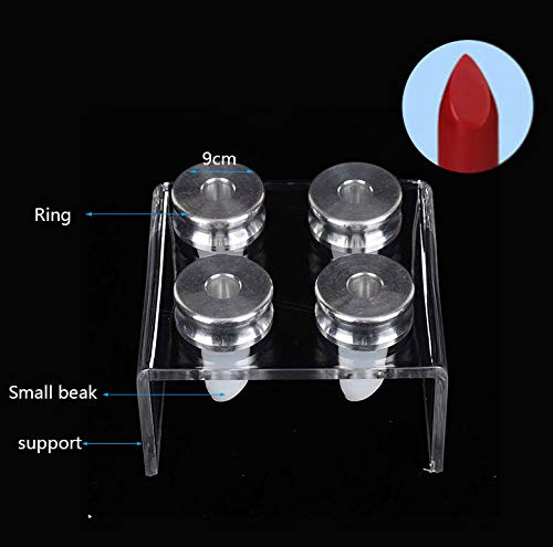 DIY Lipstick Maker Mold Kit - 9mm Beak Lip Gloss & Balm Making Tool with 4 Holes - Perfect for Homemade Lipstick, Lip Balm & Cosmetics Crafting at Home