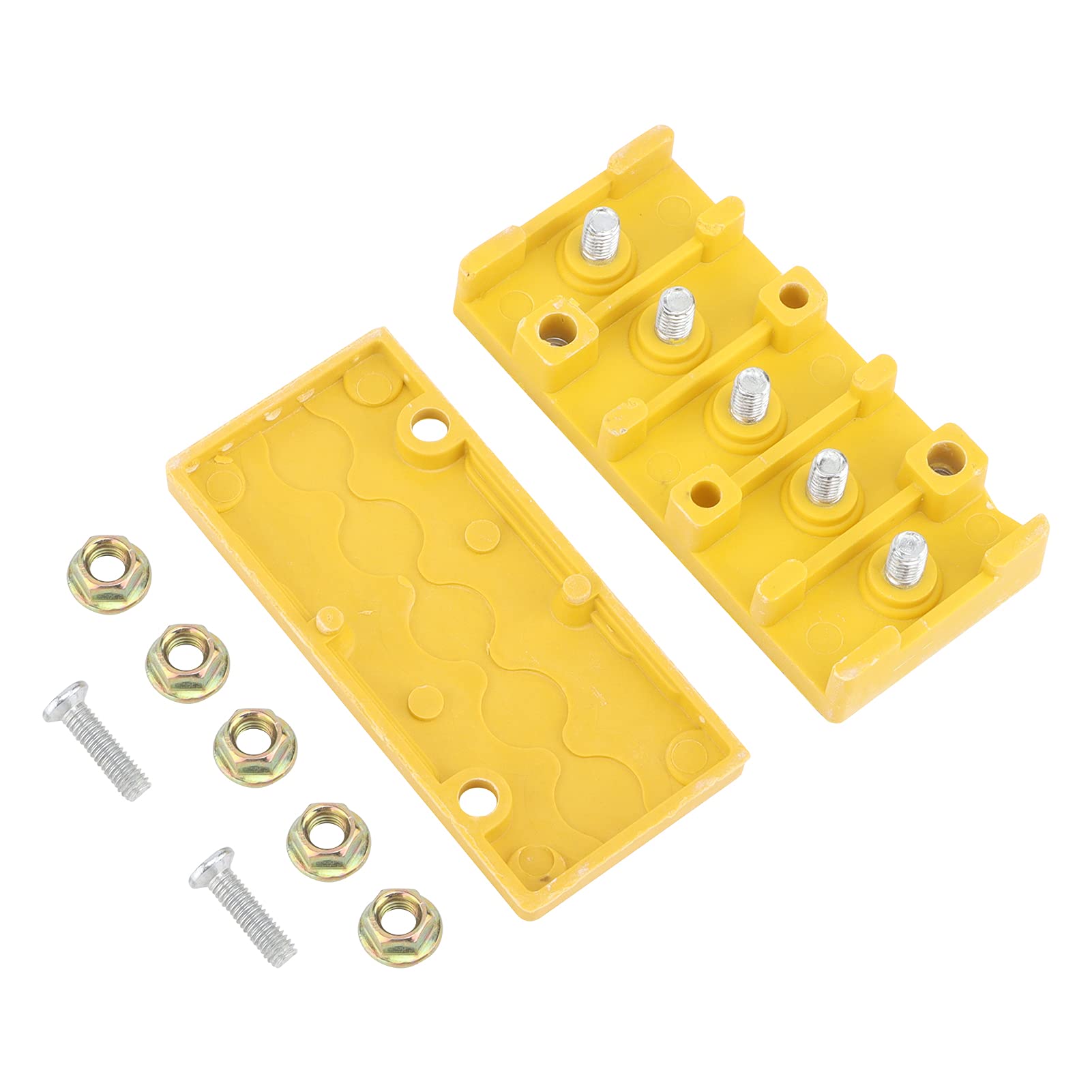 **Wosune Heatproof Electrical Junction Box with 5 Nuts - Waterproof & Durable for Bike Wiring, DIY Electrical Projects, and Outdoor Installations**
