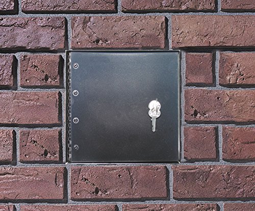 Bronze Manchester Security Mailbox with Chute - QualArc MAN-S-1400BZ - Durable Column Mount Mailbox for Homes & Businesses - Perfect for Secure Mail Delivery in Residential & Commercial Areas