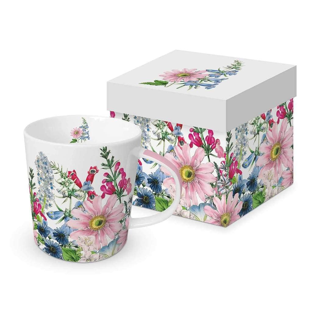 Floriculture Ceramic Coffee Mug with Gift Box - 1 Piece, Perfect for Tea, Coffee, or Hot Chocolate at Home or Office