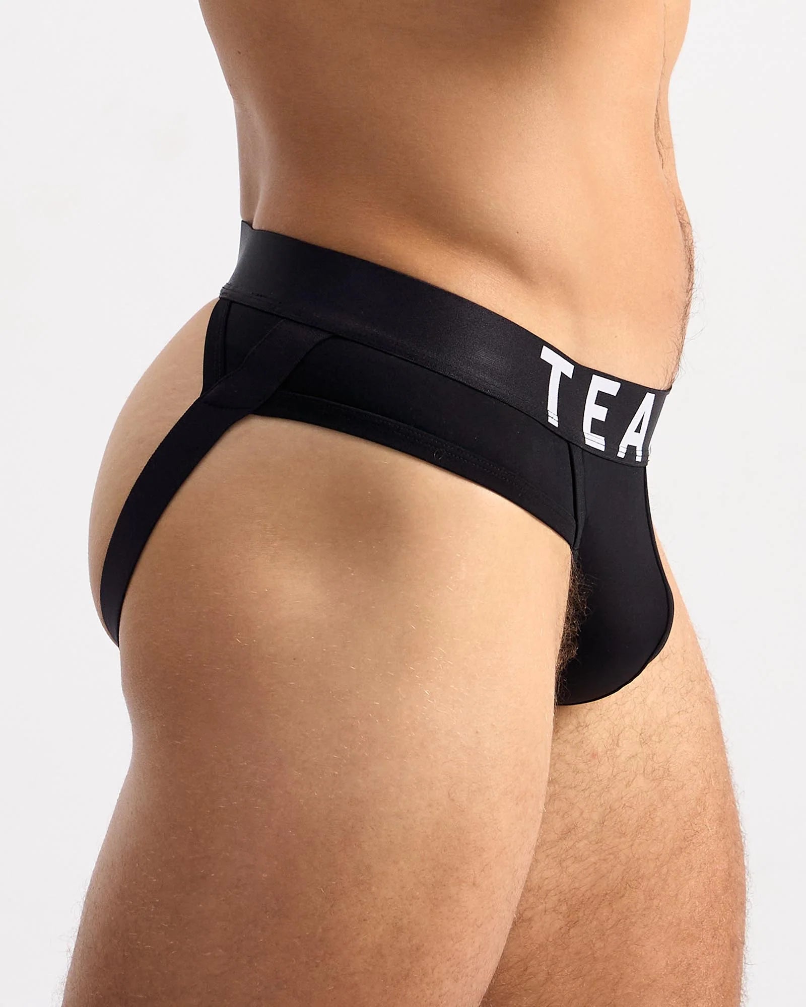 Teamm8 Spartacus Jockstrap for Men - Black Athletic Support Underwear for Gym, Running & Sports | Comfortable & Breathable Design