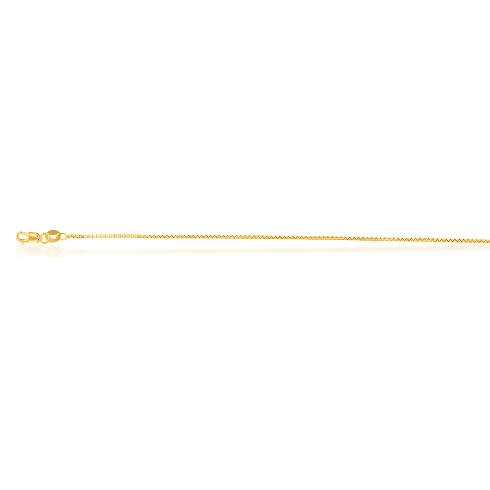 9 Carat Silver Filled Box Chain Necklace 50cm (20 Inches) - Elegant Jewelry for Women, Perfect for Daily Wear, Gifts & Special Occasions