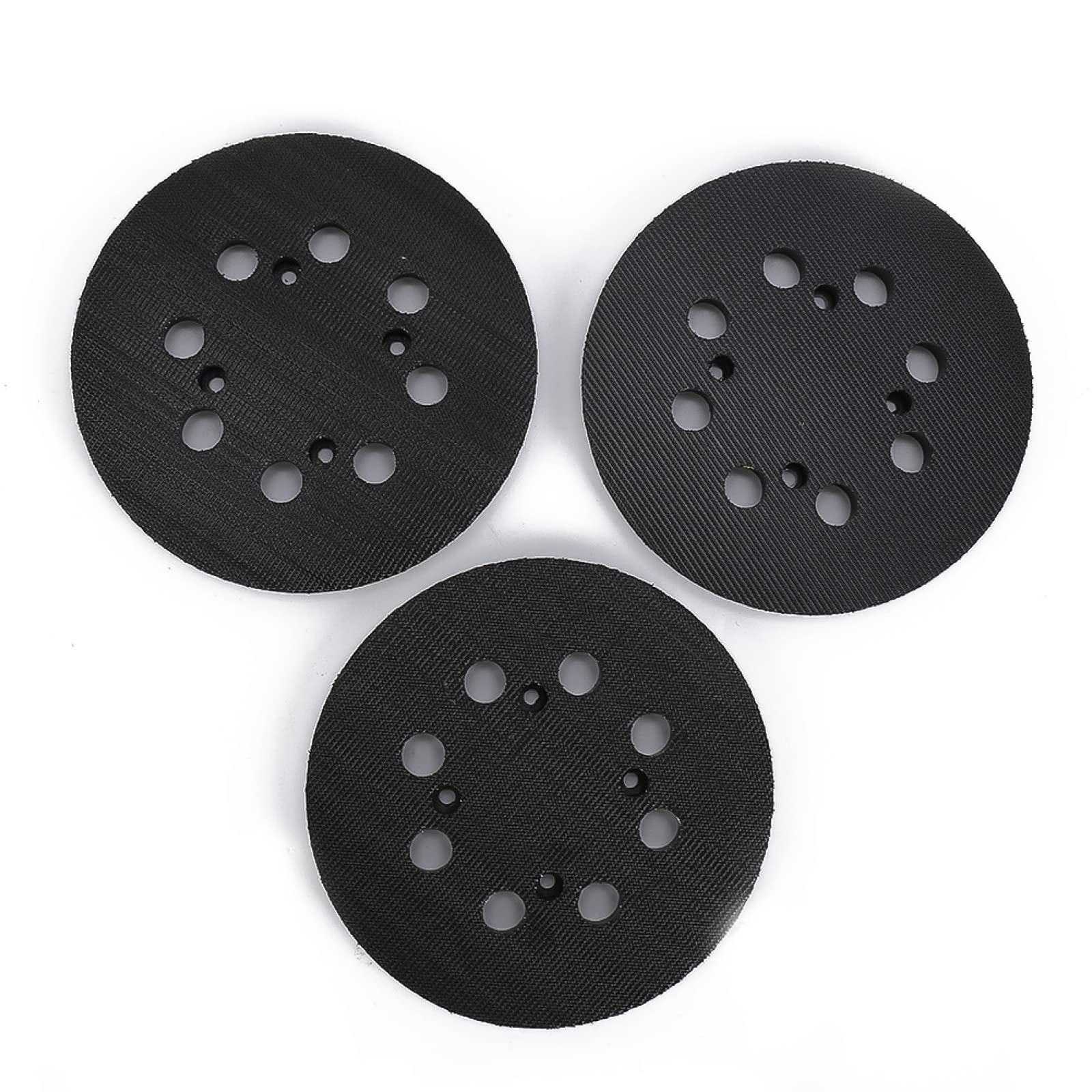 3Pcs 5 Inch Sanding Pads with 8-Hole Hook & Loop Backing - Compatible with Orbital Sanders - Perfect for Woodworking, Metal Polishing & Auto Body Sanding