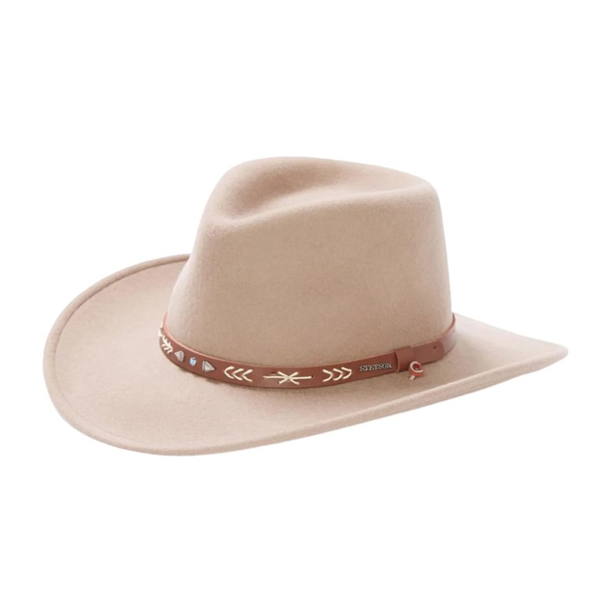 Stetson Men's Twisted Straw Cowboy Hat - Western Style Sun Hat for Outdoor, Rodeo, and Country Music Festivals
