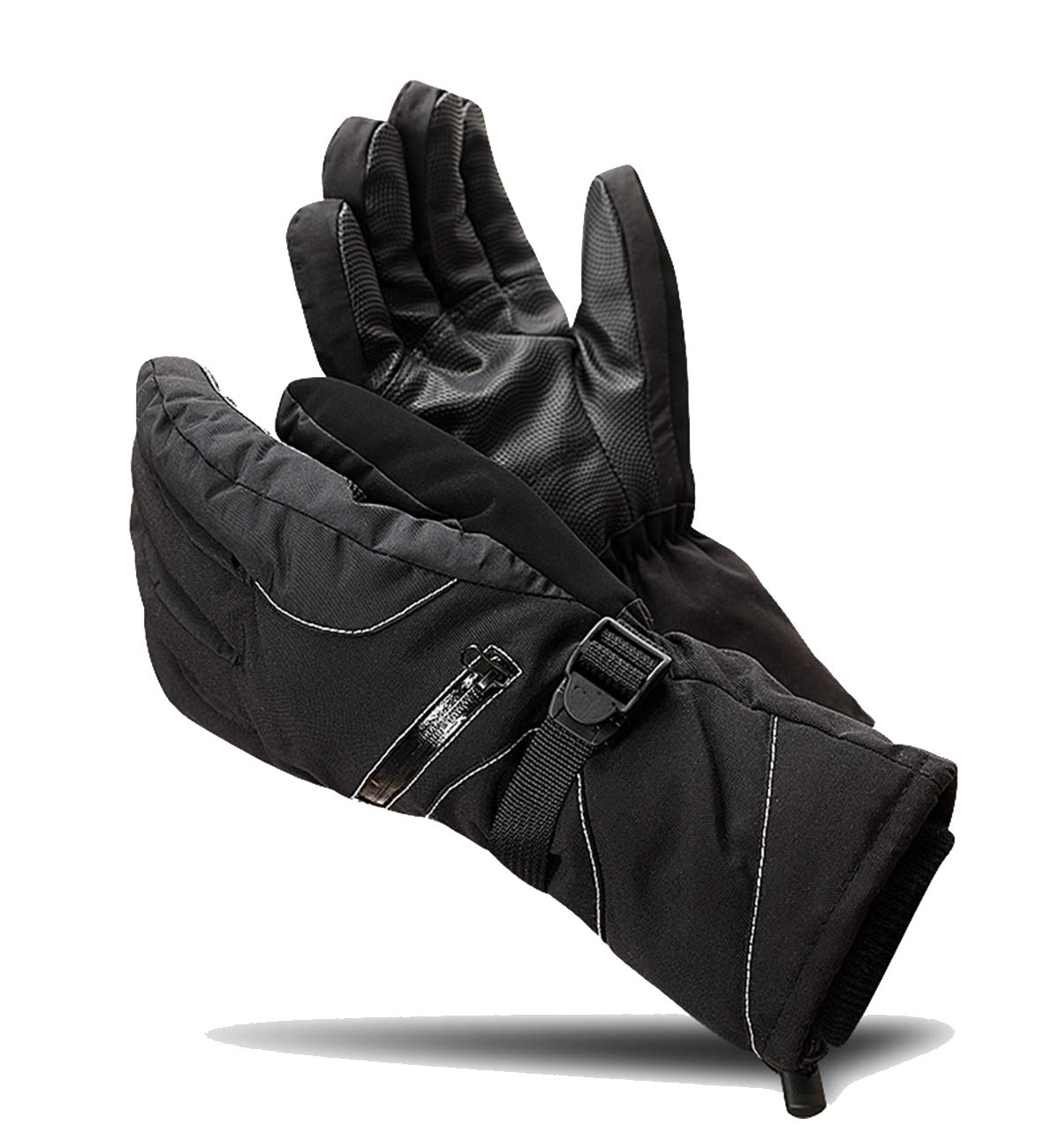 Waterproof Ski Gloves for Men & Women - Thermal Insulated Snowboard Gloves with Synthetic Leather Palm - Perfect for Skiing, Snowboarding & Winter Outdoor Activities