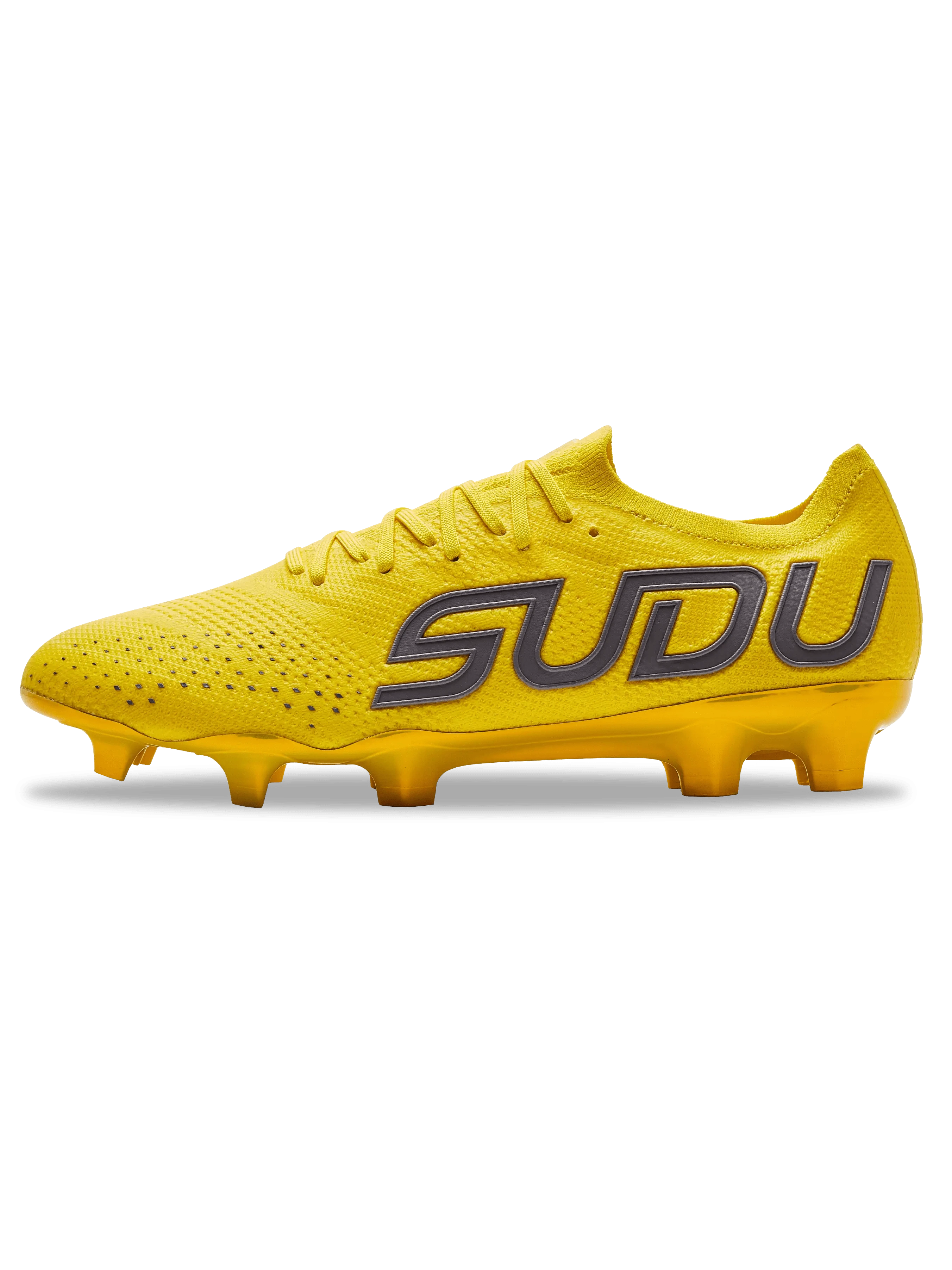 **SFS FG 01+ Pro Football Boots for Men - Lightweight Soccer Cleats with Enhanced Traction - Vibrant Yellow Color - Perfect for Turf, Grass & Indoor Matches**