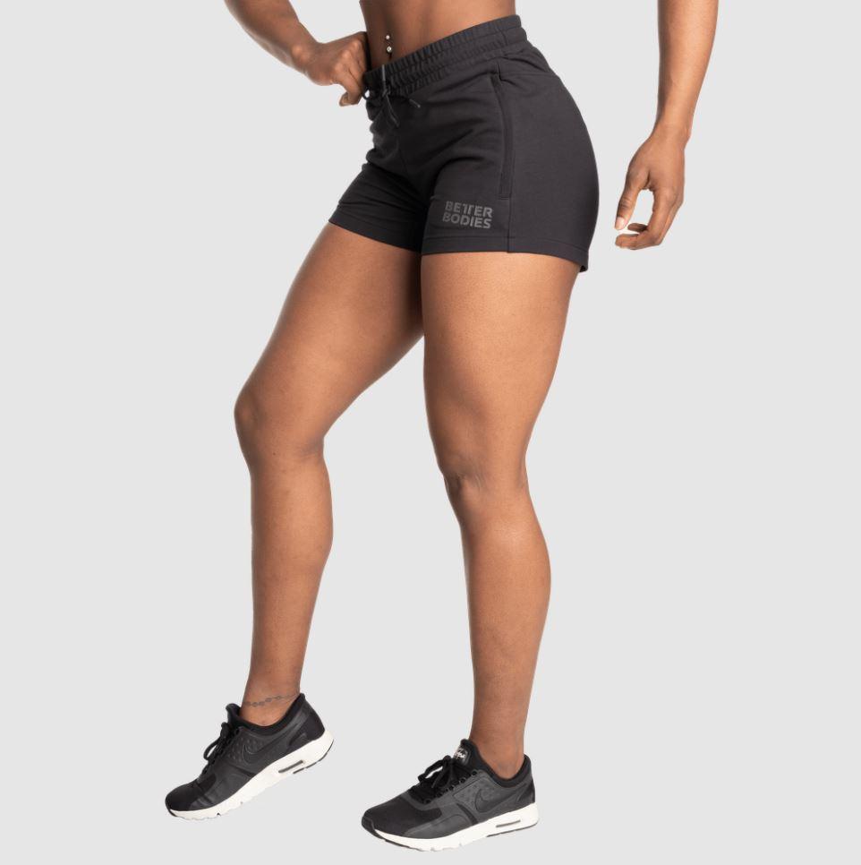 Better Bodies Empire Sweatshorts for Men - Soft Black Gym Shorts with Pockets | Perfect for Workout, Running & Lounge Wear