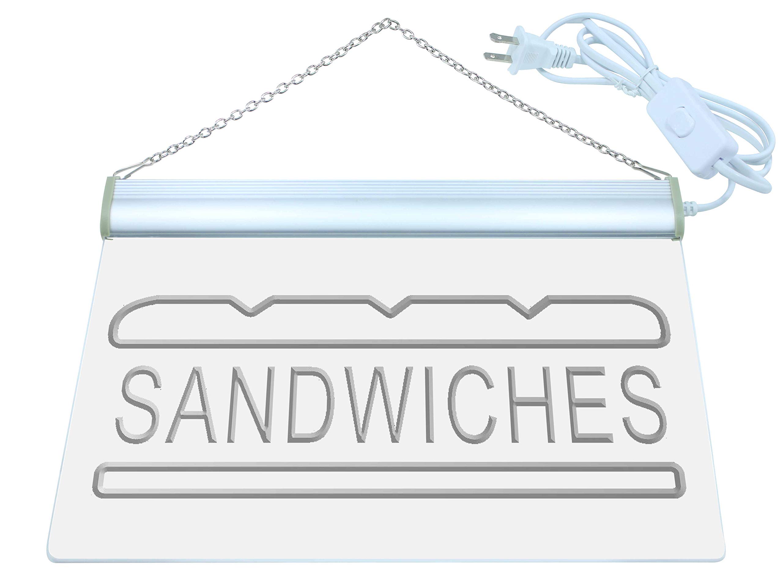 ADVPRO i413-g Custom Neon Light Sign for Sandwiches Cafe, Bar & Pub - Vibrant LED Open Sign for Business Storefront & Nightlife Venue Decoration
