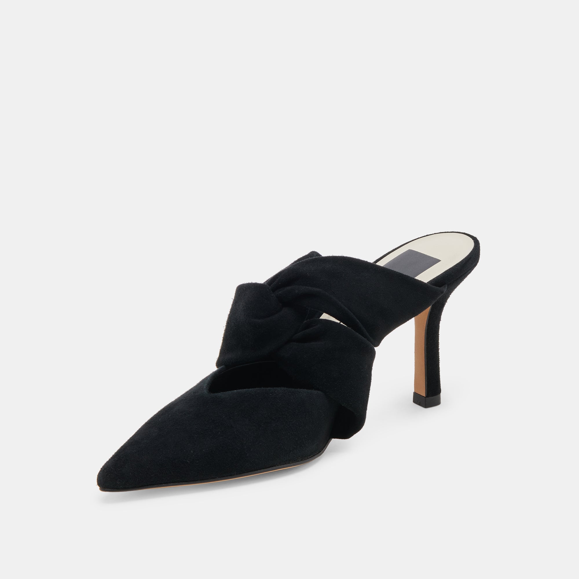 KELSY Women's Onyx Suede High Heels - Elegant Pointed Toe Pumps for Office, Party & Evening Wear - Comfortable Dress Shoes for Women