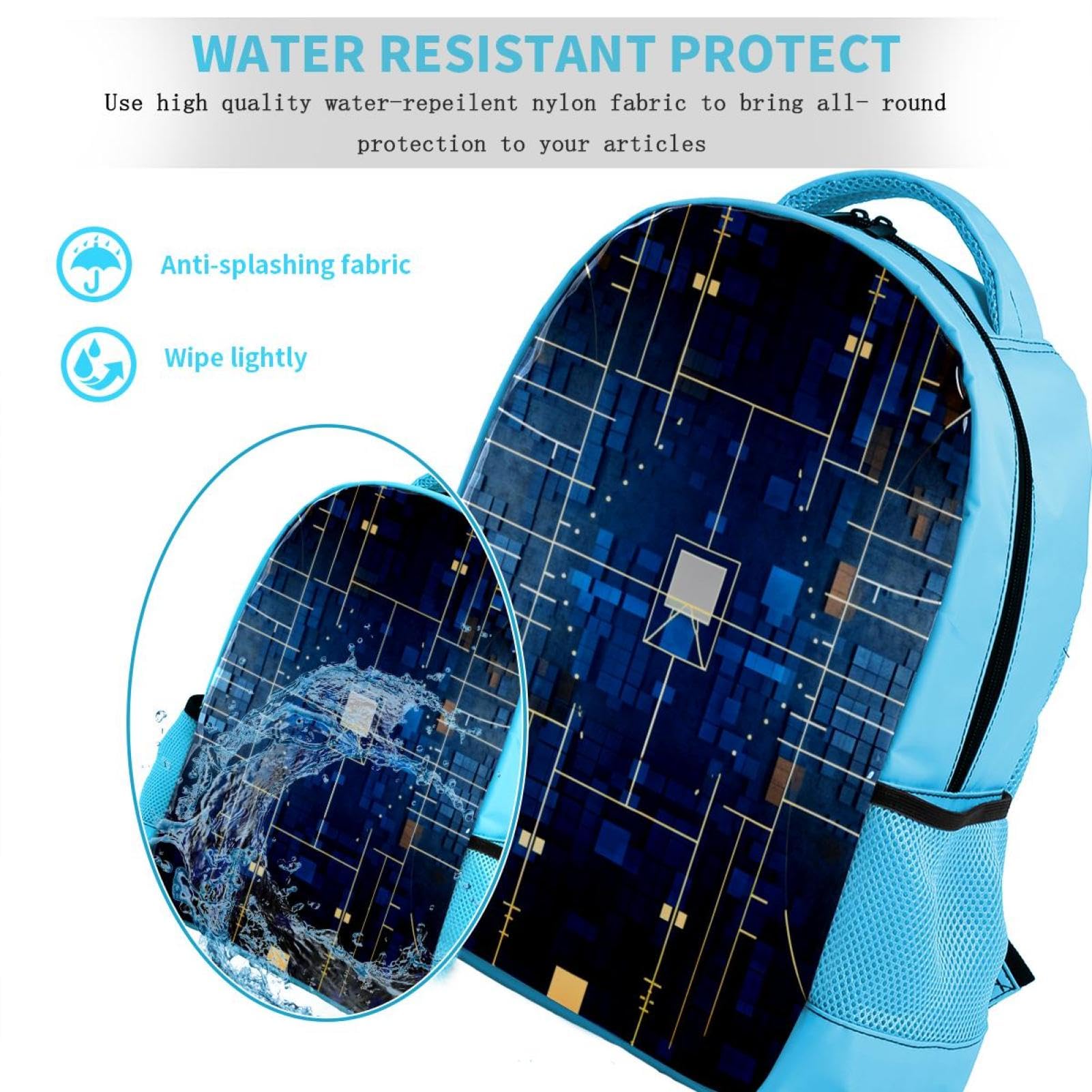 Stylish Travel Backpack for Women & Men - Durable Art Basketball Court Design - Perfect for Commuting, School, Gym & Outdoor Adventures