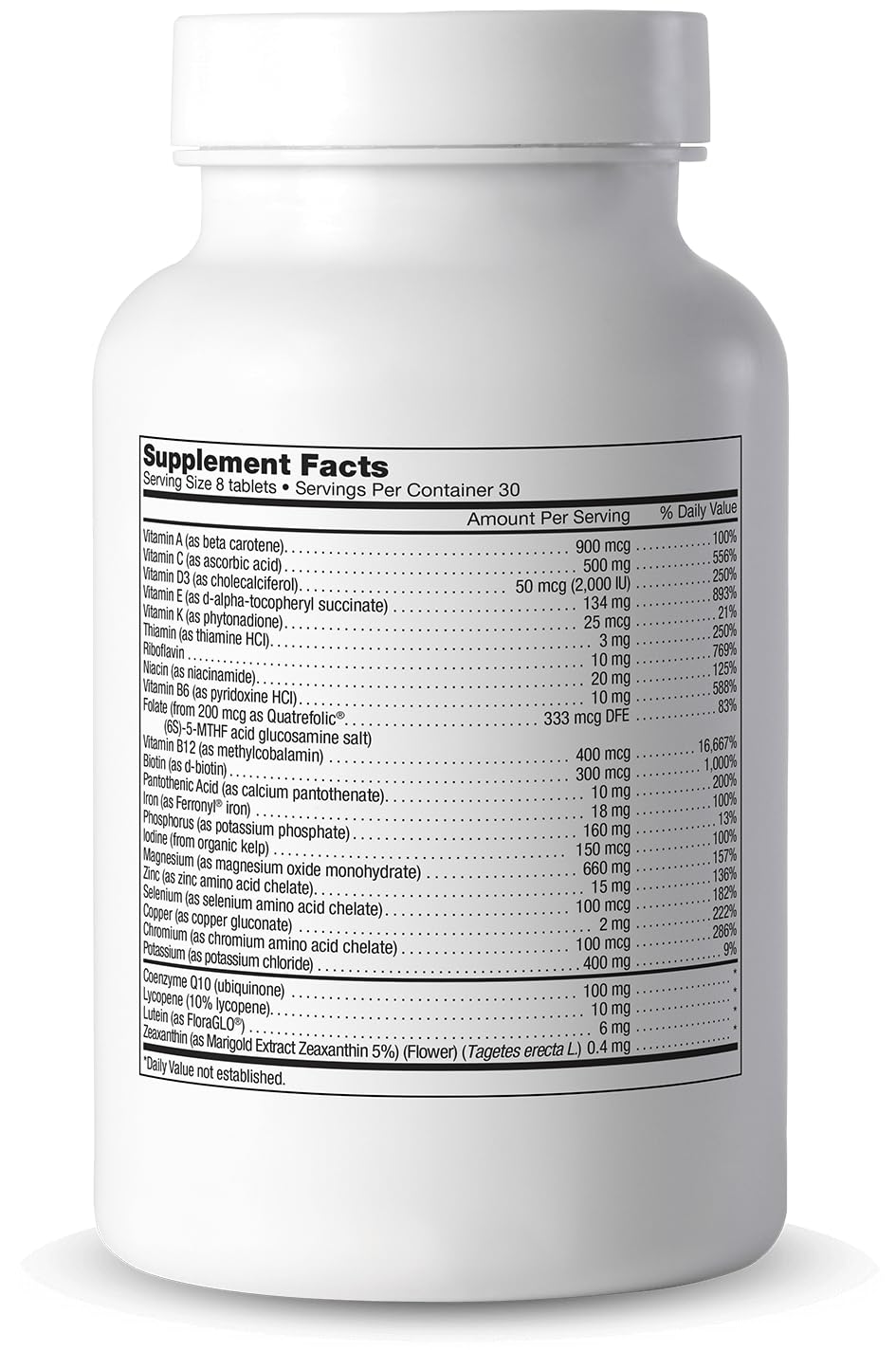 Cooper Complete Original Comprehensive Multivitamin with Iron - Daily Multivitamin & Mineral Supplement for Adults - 120 Tablets (2 Bottles, 30 Servings Each) - Supports Energy, Immunity & Overall Health - Perfect for Busy Professionals & Active Lifestyles